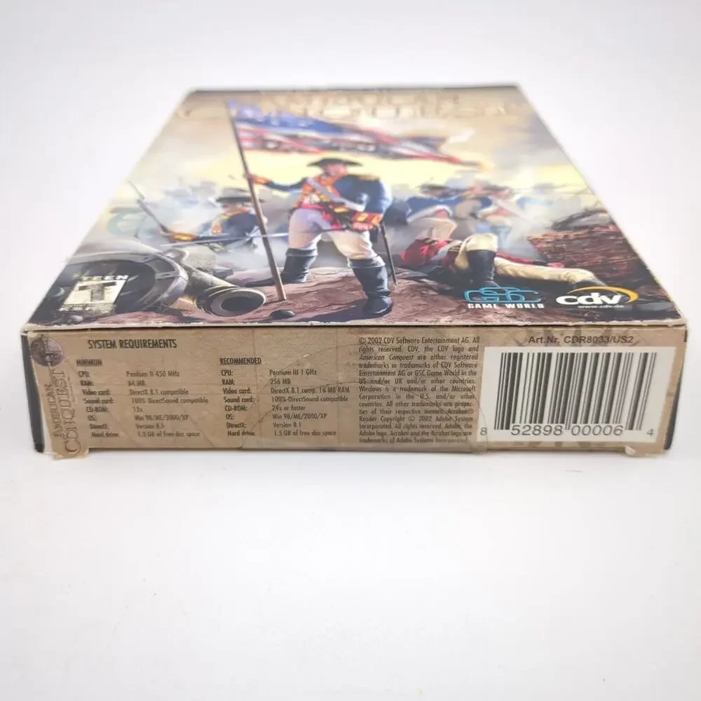 American Conquest PC CD-ROM Video Game Real-Time Strategy RTS